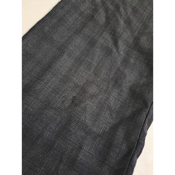 John Varvatos Men's 31x30 Wool Dress Pants Slacks Gray Plaid Charcoal Suit - Picture 4 of 10